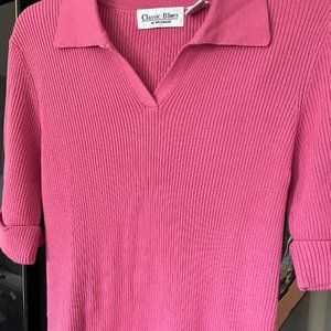 EUC Ladies Size Small Pink Pullover knit top